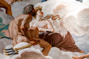 Neptun und Ceres (Detail) von Giovanni Lanfranco