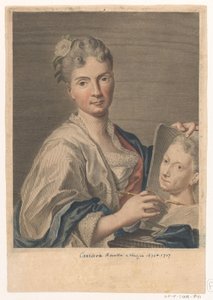 Porträt der Künstlerin Rosalba Carriera von Giovanni Marco Pitteri