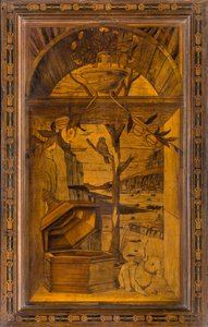 Lignaean-Kanonischer Chor, eingelegt von Giovanni Maria Platina 1484, oberer Stand von Giovanni Maria Platina