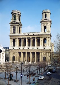 Fassade der Kirche Saint-Sulpice, Paris (Foto)