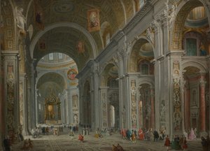 Innenraum von St. Peter, Rom, nach 1754