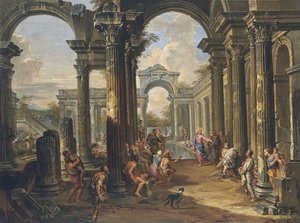Der Teich von Bethesda von Giovanni Paolo Pannini