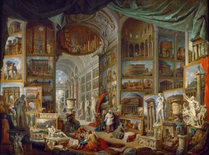 Bildergalerie mit Ansichten des antiken Rom von Giovanni Paolo Pannini
