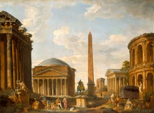 Römisches Capriccio: Das Pantheon und andere Monumente