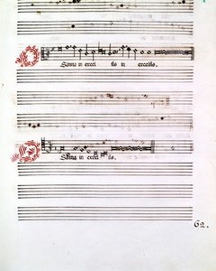 OSANNA, Manuskript der „Messen von Mantua“ von Giovanni Pierluigi da Palestrina