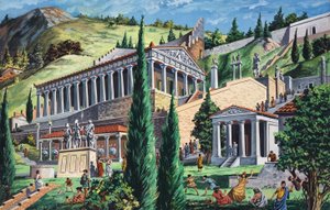 Der Tempel des Apollo in Delphi