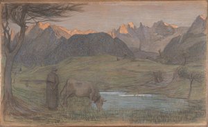 Studie für "La Vita" von Giovanni Segantini