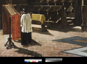 Der Chor der Kirche Sant’Antonio in Mailand, 1879