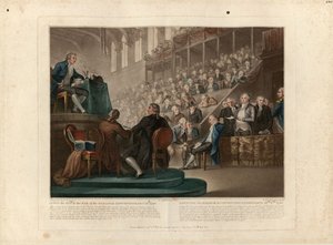 Ludwig XVI. vor dem Nationalkonvent im Dezember 1792, 1796 von Giovanni Vendramini