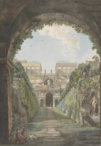 Villa Farnese, ca. 1780 von Giovanni Volpato, Louis Ducros