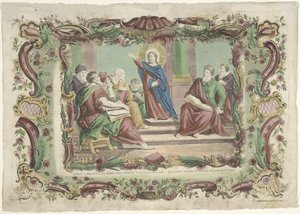 Christus unter den Schriftgelehrten im Tempel Jesus Christus in medio doctorum / Nuestro señor en medio de los doctores