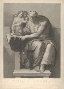 Die Kumanaische Sibylle nach dem Fresko von Michelangelo in der Sixtinischen Kapelle, 1784-90