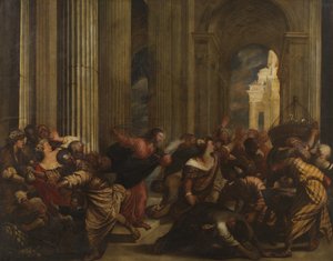 Christus vertreibt die Geldwechsler aus dem Tempel, ca. 1575-90