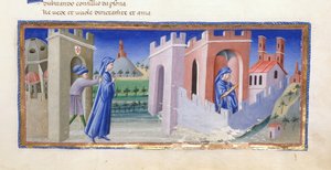Dante wird aus Florenz verbannt und komponiert sein Gedicht im Exil, aus Paradiso in 