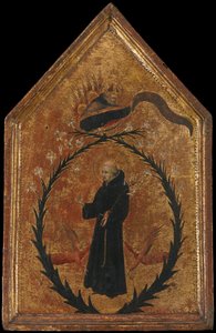 Die Verherrlichung des heiligen Nikolaus von Tolentino von Giovanni di Paolo