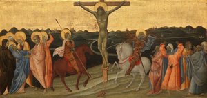 Die Kreuzigung (mit Maria, Johannes, Maria Magdalena, St. Longinus und dem bekehrten Zenturio)