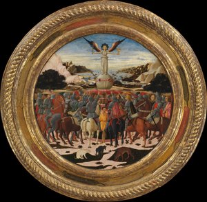 Triumph des Ruhms, eine Geburtsplatte von Lorenzo dem Prächtigen, ca. 1449