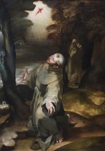Heiliger Franziskus empfängt die Stigmata
