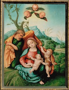 Heilige Familie von Girolamo Marchesi da Cotignola