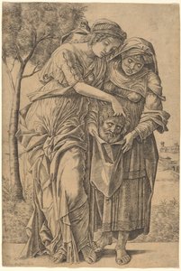 Judith mit dem Kopf des Holofernes von Girolamo Mocetto after Andrea Mantegna