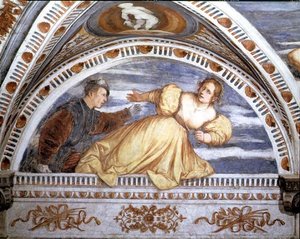 Tarquin und Lucretia, Lünette