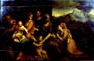 Mystische Hochzeit der Hl. Katharina von Girolamo da (circle of) Carpi