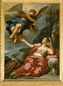 Der Engel erscheint Hagar in der Wüste