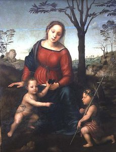 Madonna und Kind mit dem kleinen Johannes dem Täufer