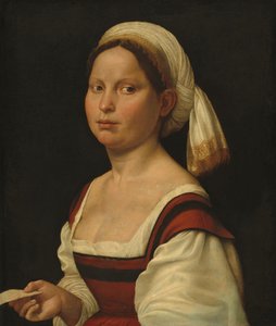 Porträt einer jungen Frau, um 1525 von Giuliano Bugiardini
