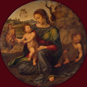 Die Heilige Familie mit dem jungen Johannes dem Täufer