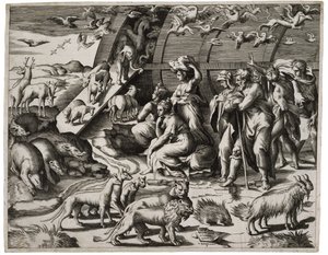 Noah verlässt die Arche, 1544
