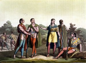 Les Indiens du Canada (les Acadians) in „Le costume ancien et moderne“ von Giulio Ferrario
