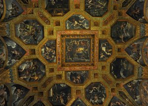 Fresko (Detail) aus der Kammer von Amor und Psyche, 1526-1534 von Giulio Romano