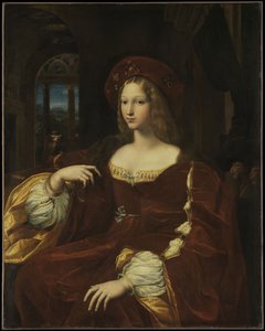 Porträt von Doña Isabel de Requesens y Enríquez de Cardona-Anglesola, ca. 1518