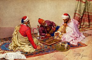 Die Backgammon-Spieler