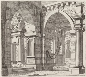 Architektonische Fantasie mit Torbögen von Giuseppe Antonio Landi