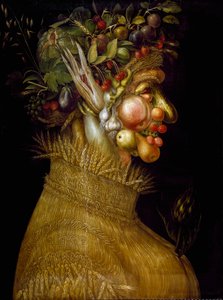 Sommer Gemälde von Giuseppe Arcimboldo (1527-1593) 1563 Dim. 67x51 cm Wien, Kunsthistorisches Museum
