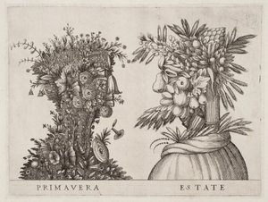 Die vier Jahreszeiten „Frühling Sommer“ von Giuseppe Arcimboldo