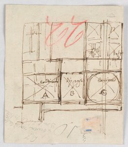 Plan für das Krankenhaus St. Trinità dei Pellegrini, Rom, Italien von Giuseppe Barberi