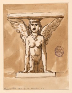 Tisch mit Sphinx-Basis