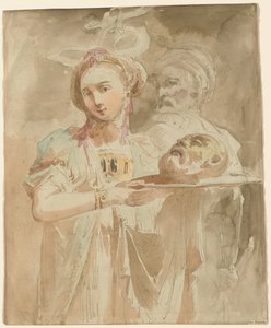 Salome mit dem Haupt Johannes des Täufers von Giuseppe Bernardino Bison