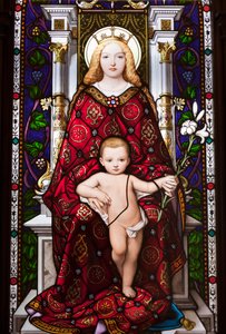 Thronende Madonna von Giuseppe Bertini