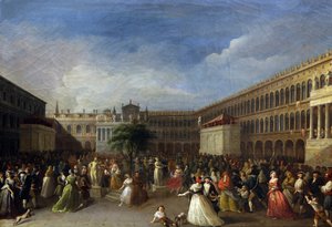 Der Freiheitsbaum auf der Piazza San Marco errichtet, 4. Juni 1797