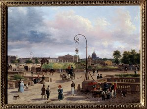Ansicht des Place Louis XVI (heutiger Place de la Concorde)