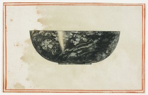 Schwarze Marmorschale von Giuseppe Grisoni