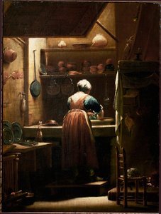 Das Küchenmädchen von Giuseppe Maria Crespi