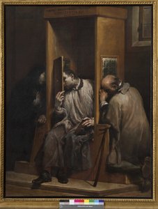 St. Johannes von Nepomuk hört die Beichte der Königin von Böhmen