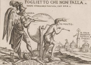 Eine Allegorie in Bezug auf das Schicksal der Türken, ca. 1692 von Giuseppe Maria Mitelli