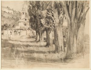 Landschaft mit Kirche