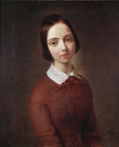 Porträt eines jungen Mädchens von Giuseppe Molteni